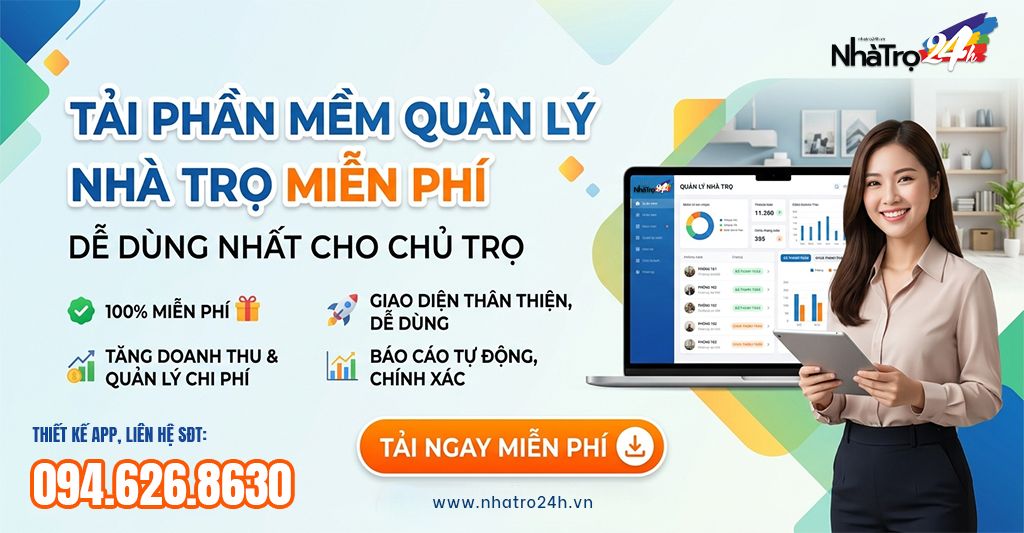Tải Phần Mềm Quản Lý Nhà Trọ Miễn Phí, Dễ Dùng Nhất Cho Chủ Trọ - Hướng dẫn phần mềm quản lý nhà trọ